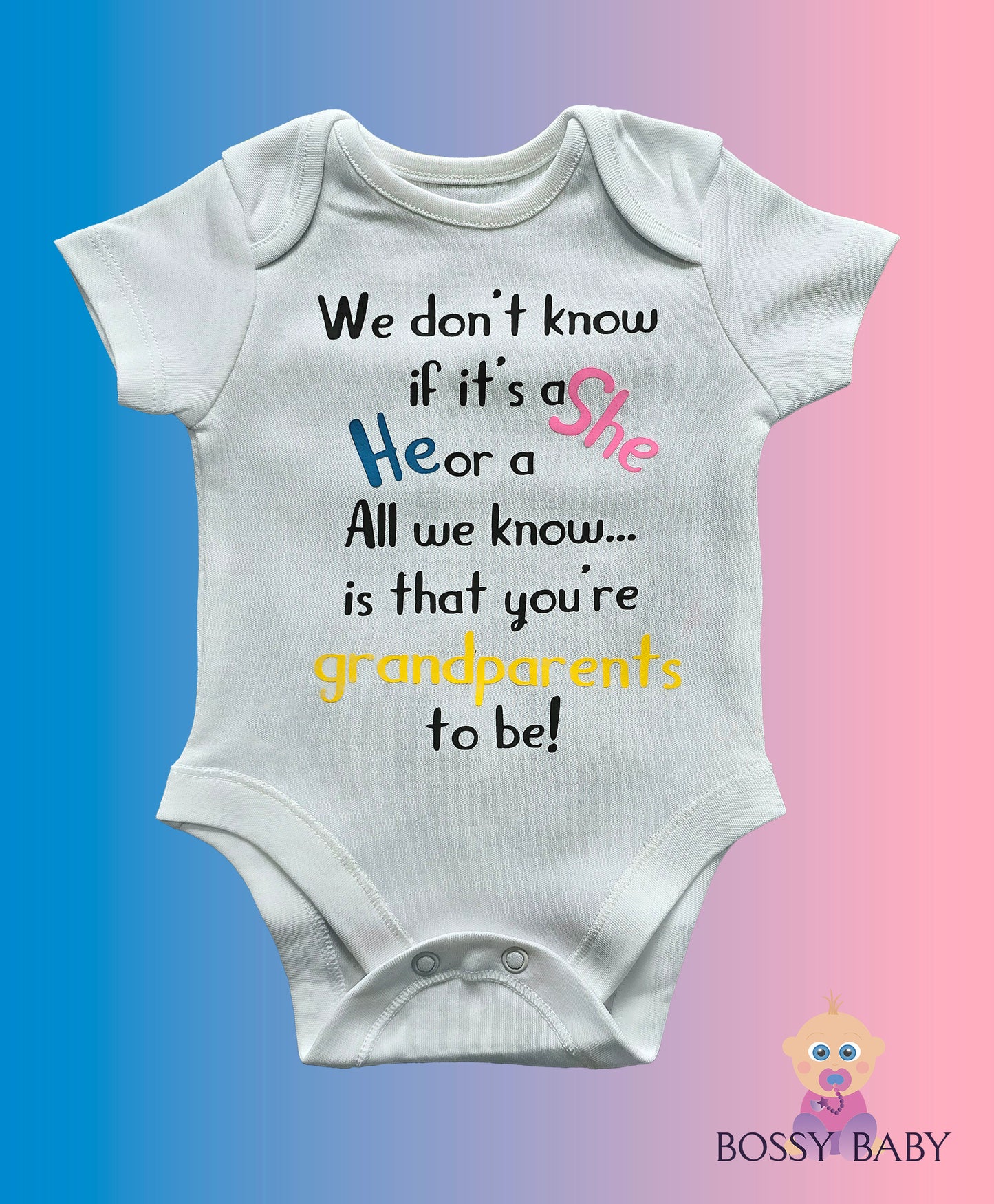 Baby Announcement Baby grow